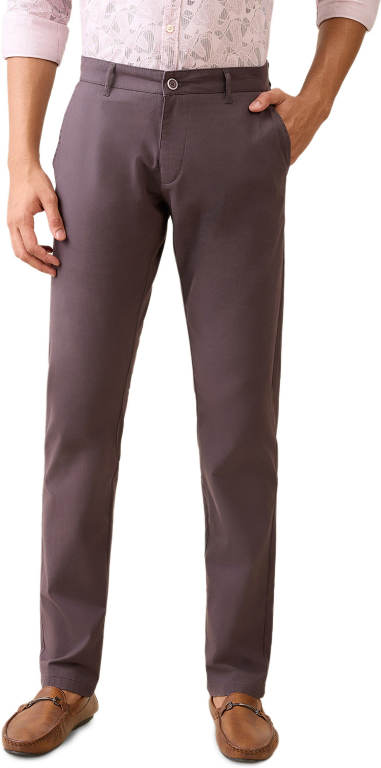 Image of PARX Tapered Men Purple Trousers