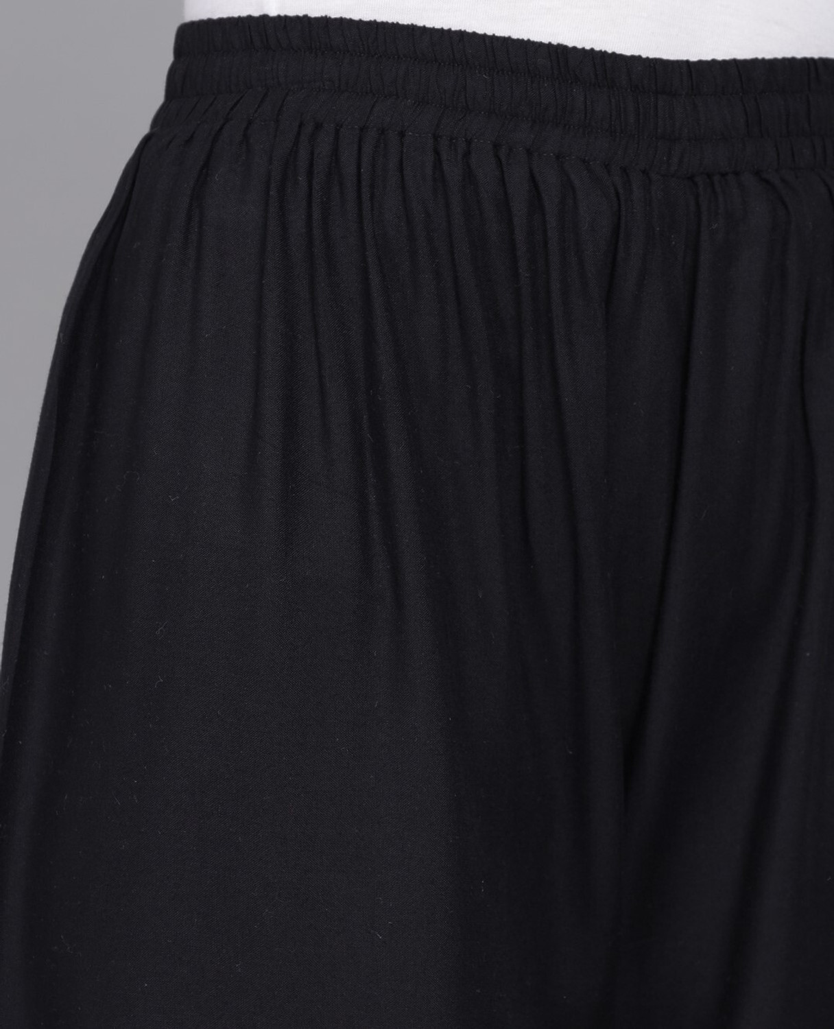 Image of thread plus Relaxed Women Black Trousers