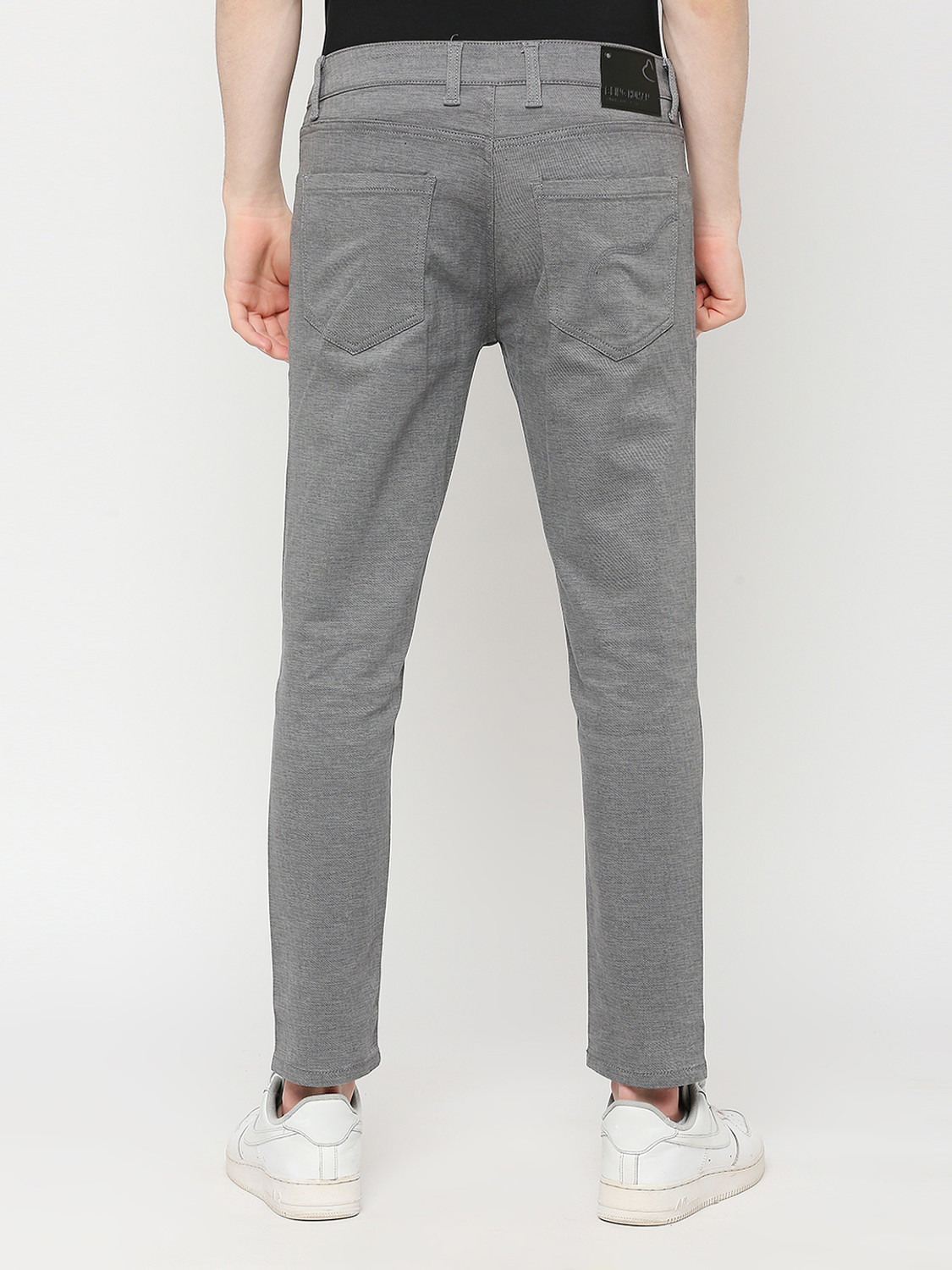 Image of BEING HUMAN Relaxed Men Grey Trousers