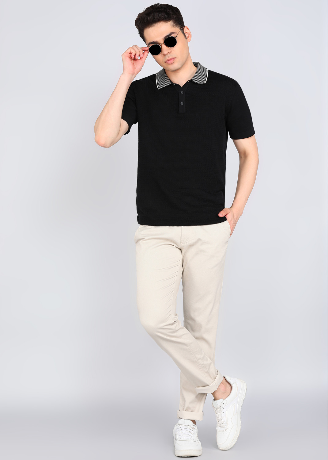 Image of PARX Tapered Men Brown Trousers