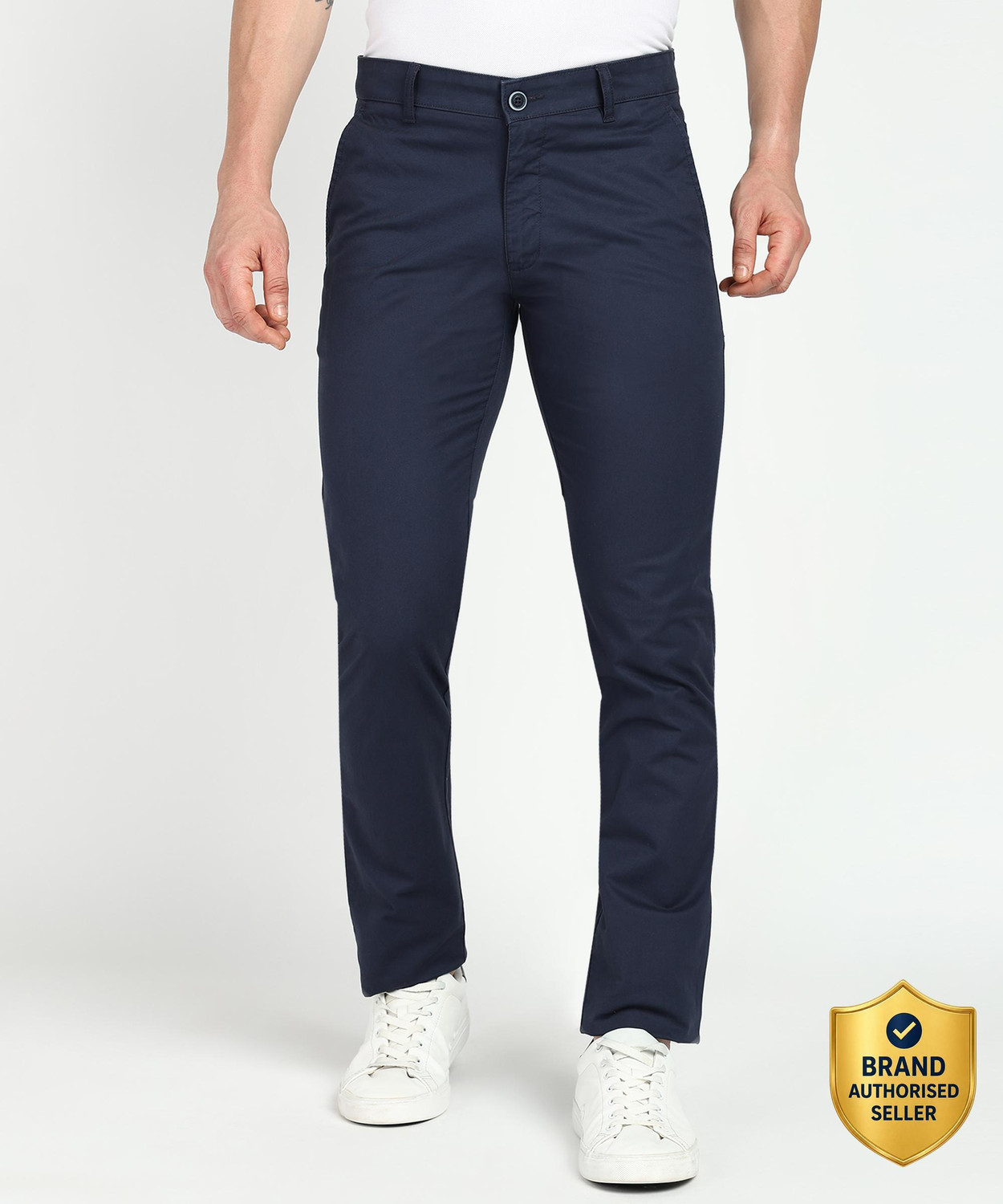 Image of PARX Tapered Men Dark Blue Trousers