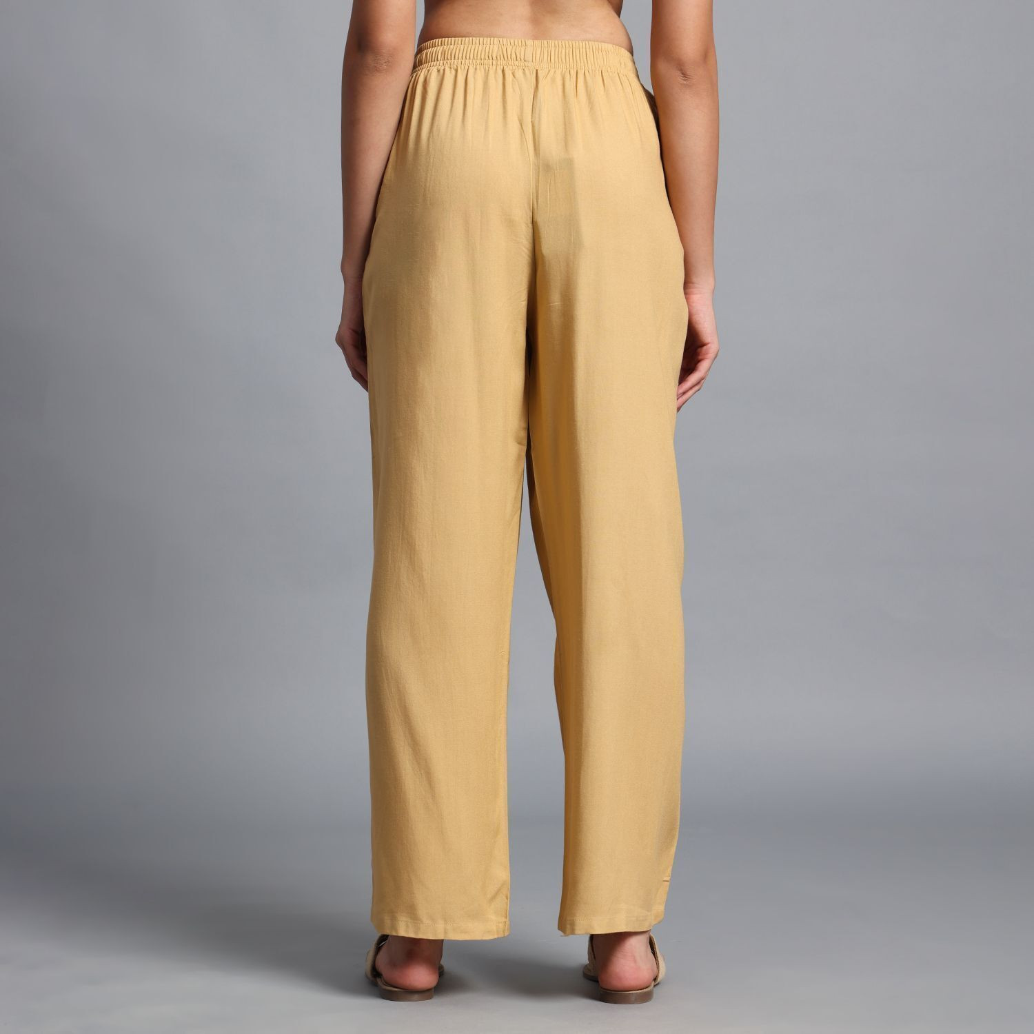 Image of Vivika Straight Fit Women Beige Trousers