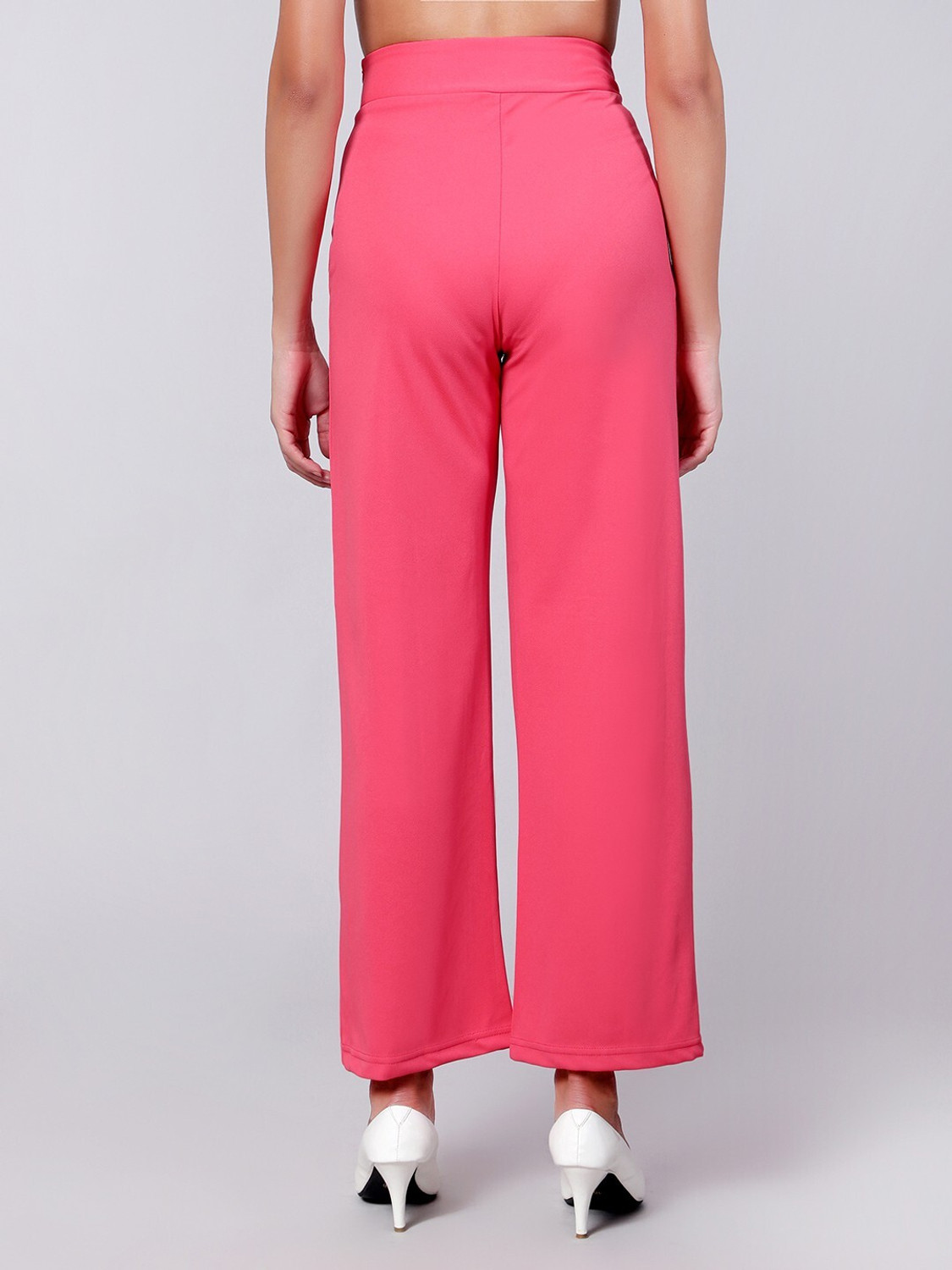 Image of KOTTY Regular Fit Women Pink Trousers