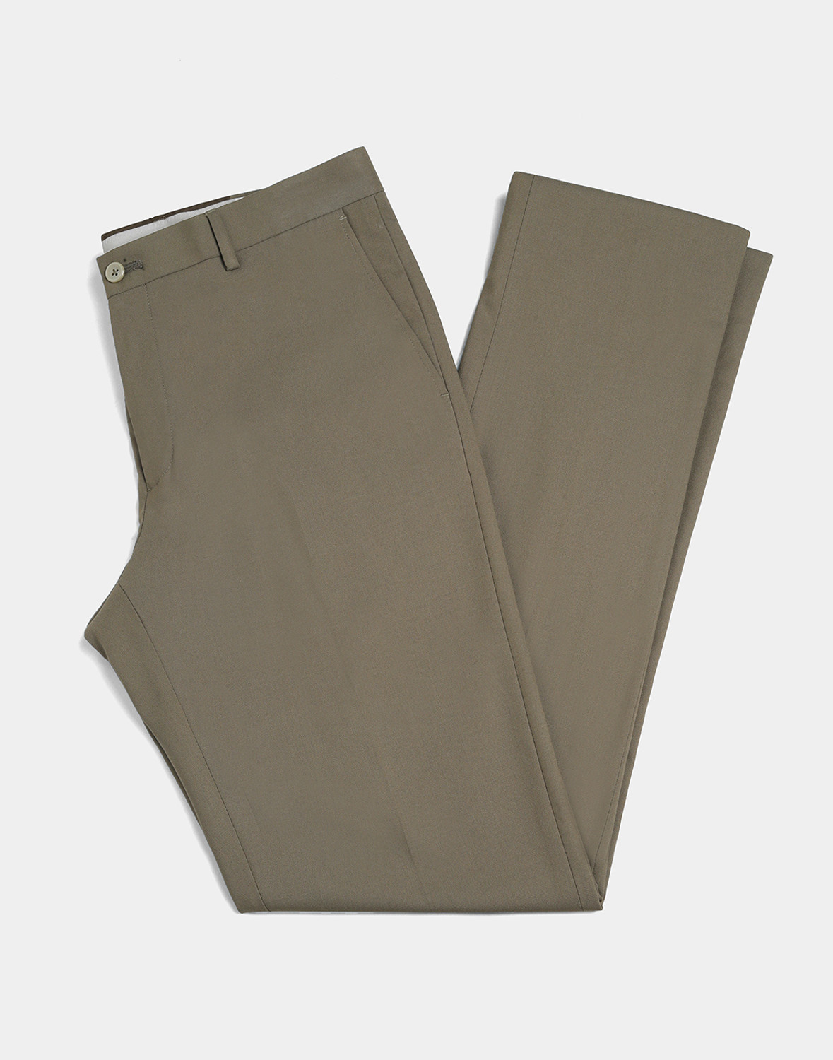 Image of Blackberrys Slim Fit Men Green Trousers