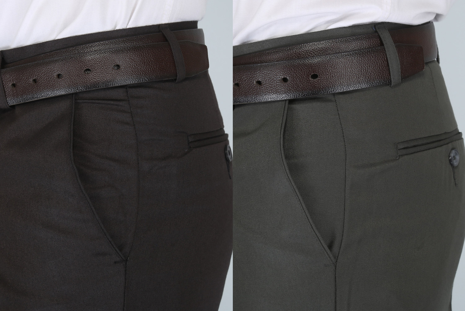 Image of Kurus Slim Fit Men Black Trousers