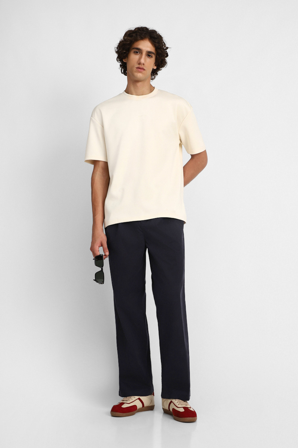 Image of Snitch Relaxed Men Dark Blue Trousers