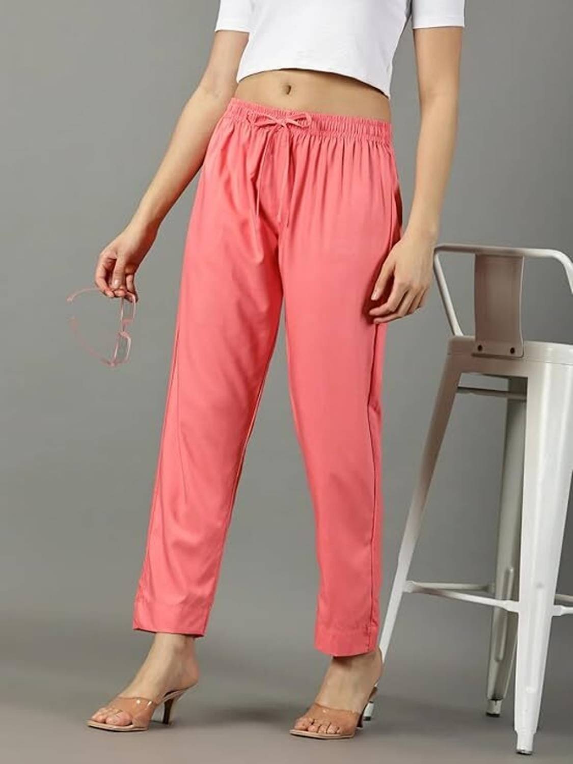CADILA Straight Fit Women Pink Trousers