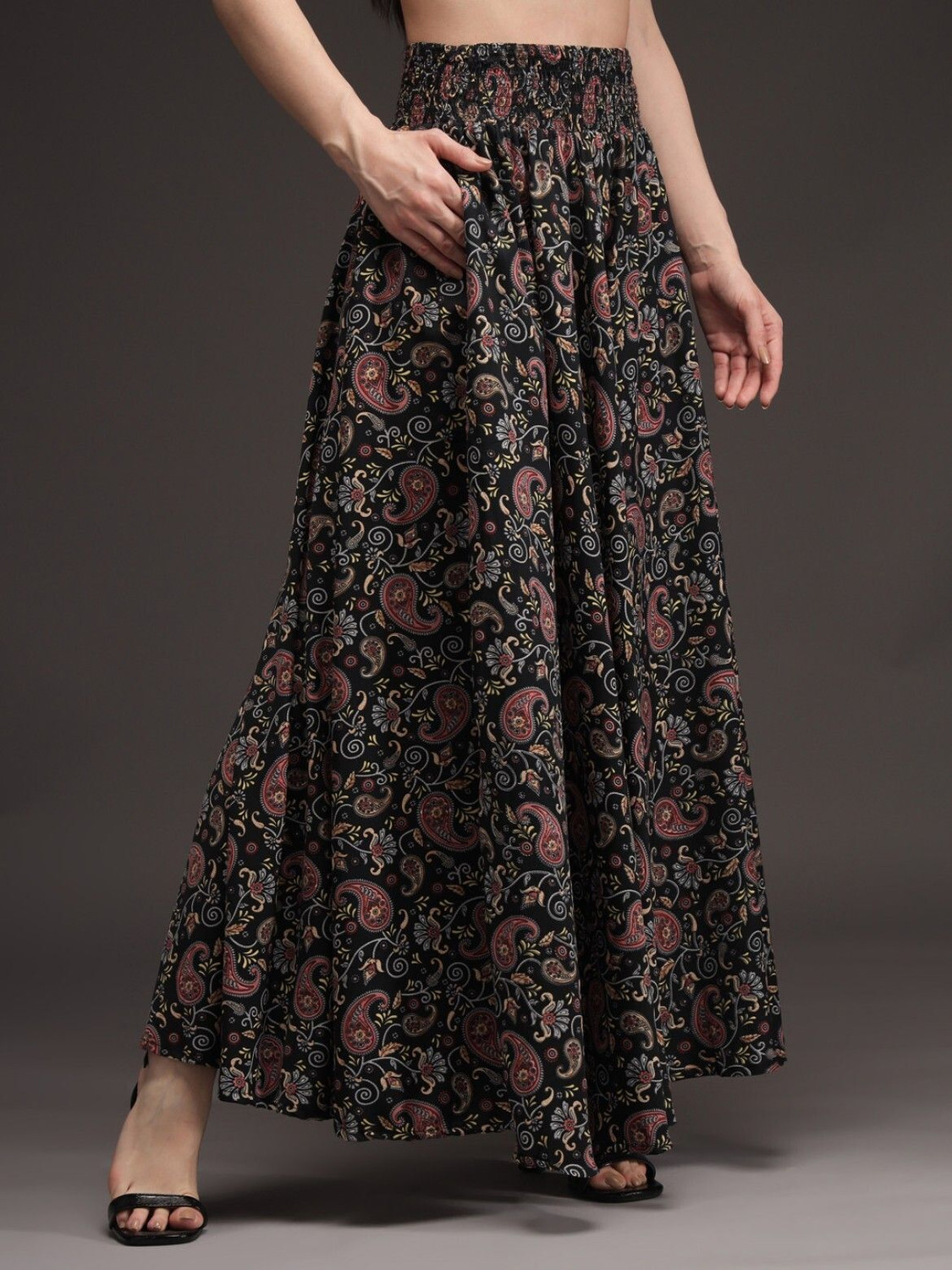 Image of DRESQUE STORE Flared Women Black Trousers