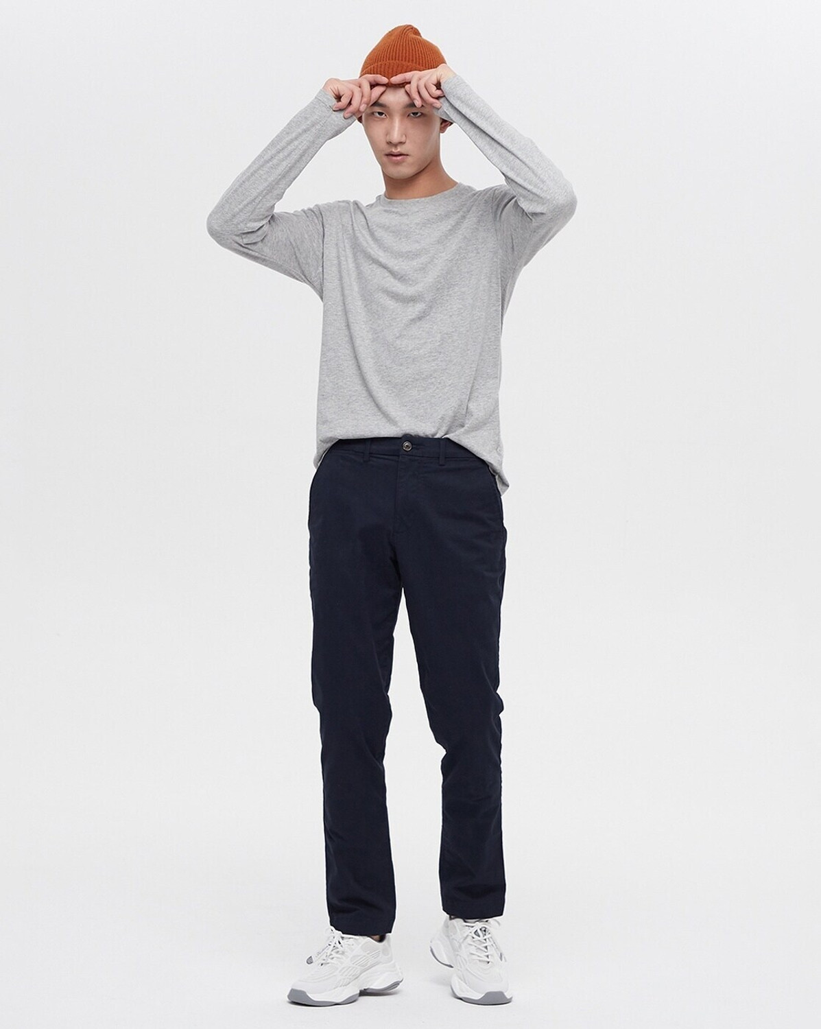 Image of GAP Slim Fit Men Blue Trousers