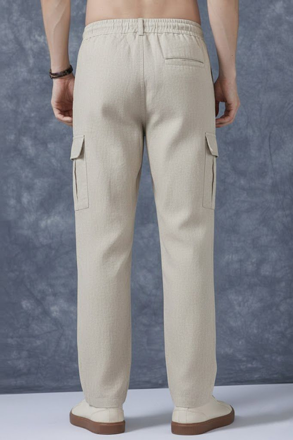 Image of METRONAUT Regular Fit Men Beige Trousers