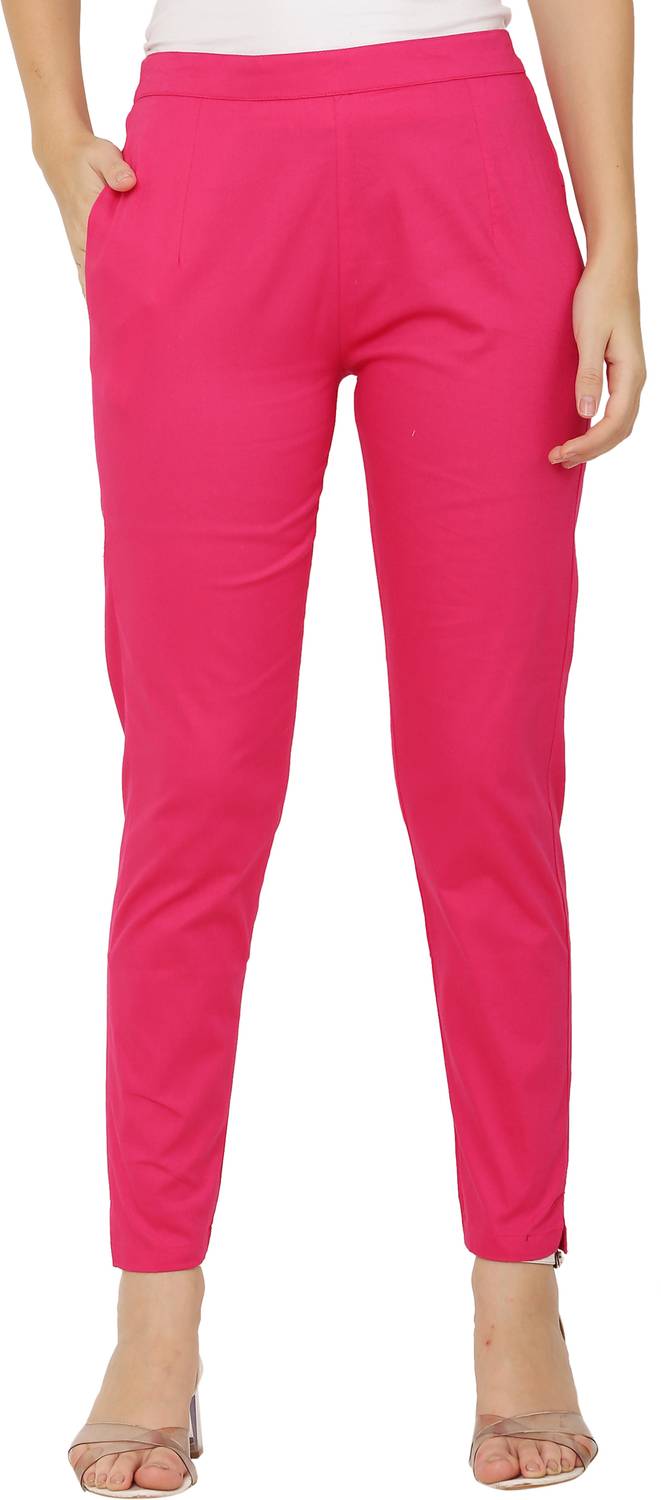 Aasma Creatives Regular Fit Women Pink Trousers