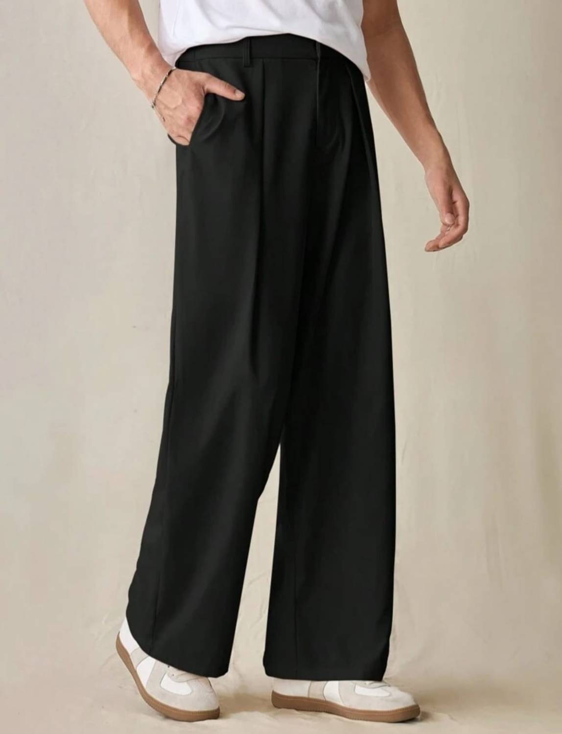 NEXT ONE Straight Fit Black Trousers - Image 3