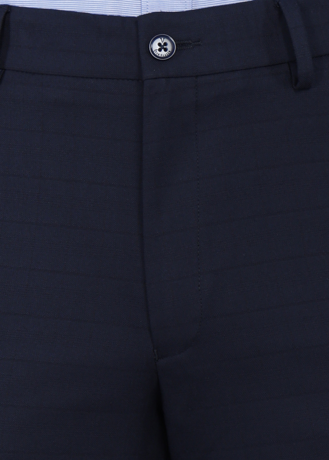 Image of VAN HEUSEN Slim Fit Men Light Blue Trousers