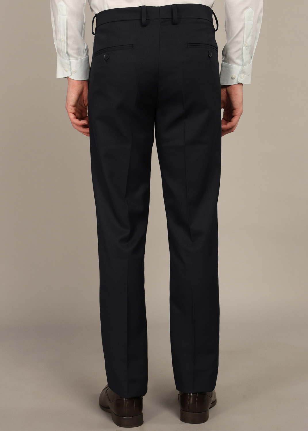 Image of VAN HEUSEN Slim Fit Men Dark Blue Trousers