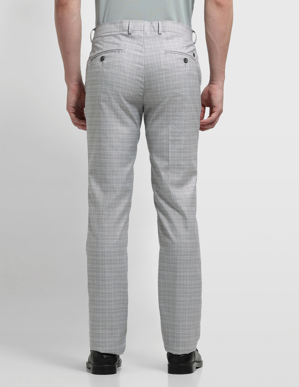 Image of ARROW Tapered Men Grey Trousers