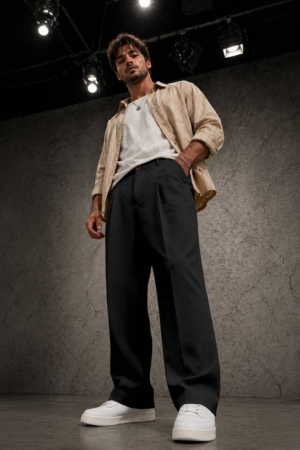 FTX Loose Fit Men Black Trousers - Image 2