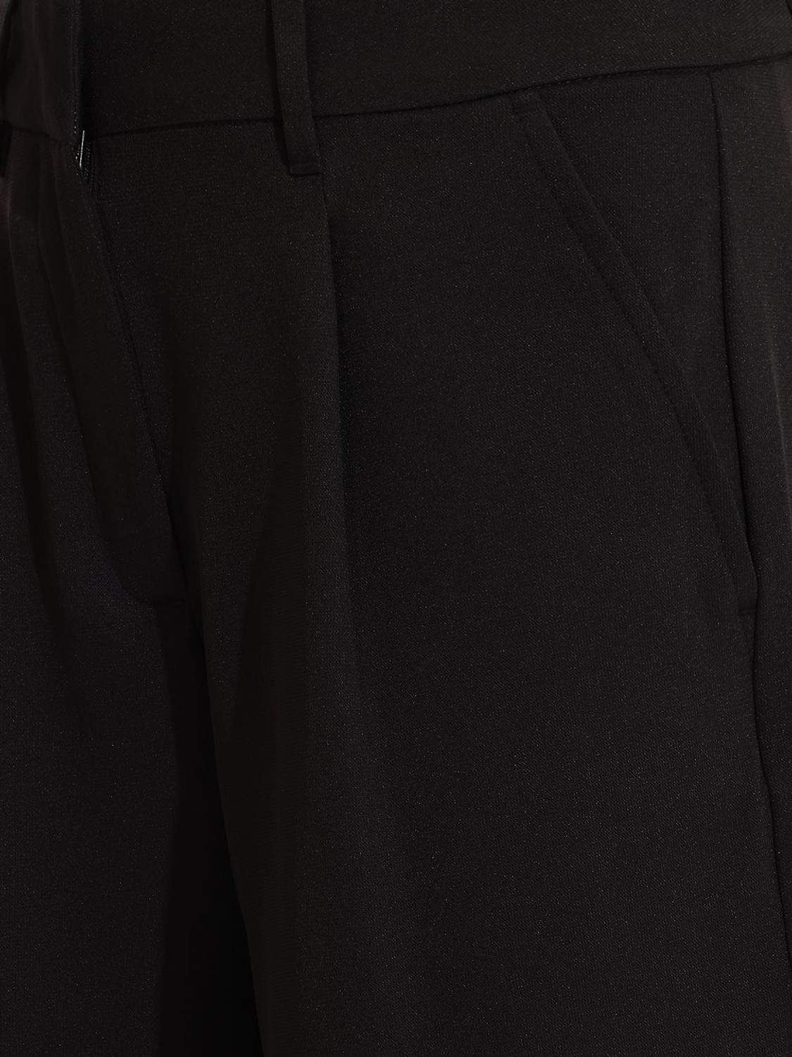 Image of French Connection Women Relaxed Black Polyester Trousers