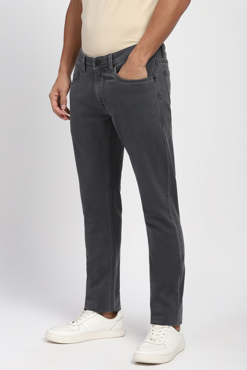 Image of PETER ENGLAND Regular Men Grey Jeans