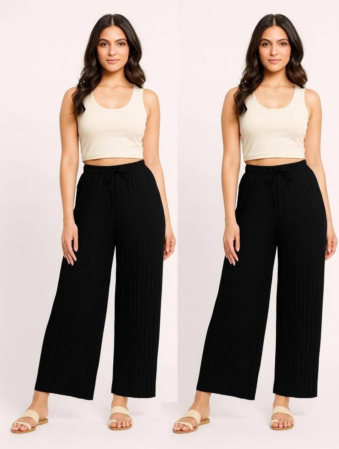 AdvibaFashion Regular Fit Women Black Trousers
