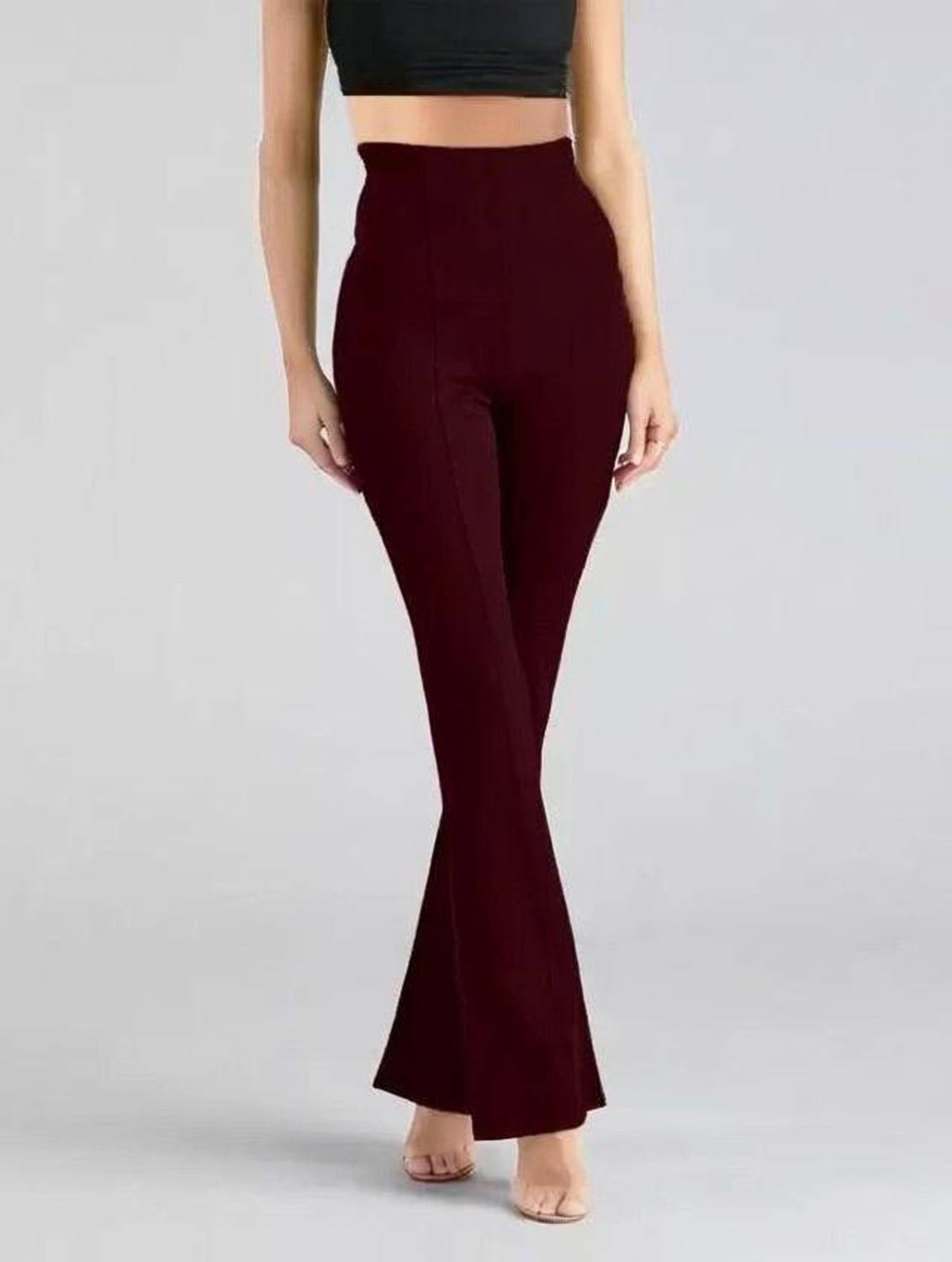 Brainbees Relaxed Women Maroon Trousers