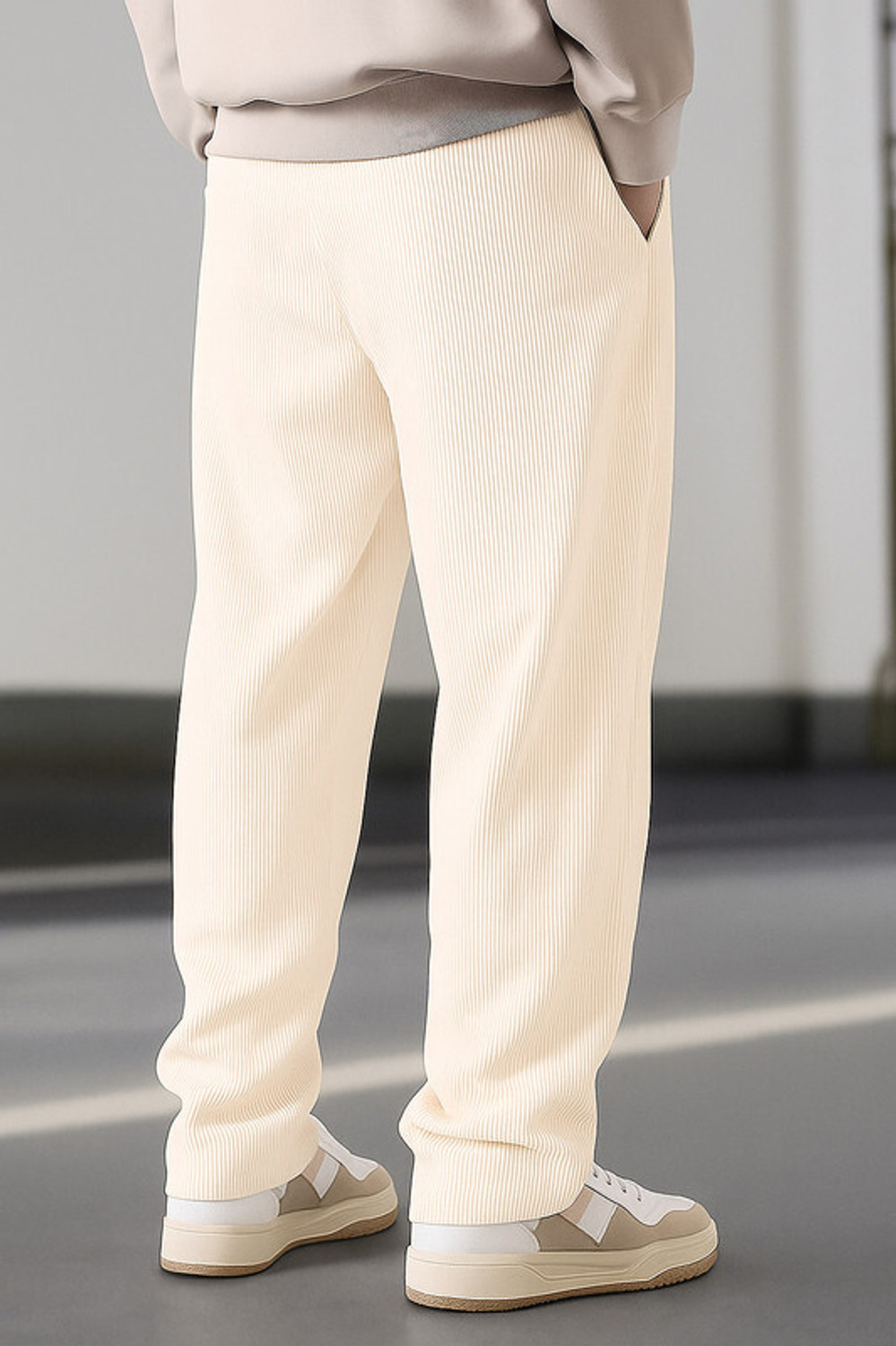 Image of METRONAUT Relaxed Men Multicolor Cotton Blend Trousers
