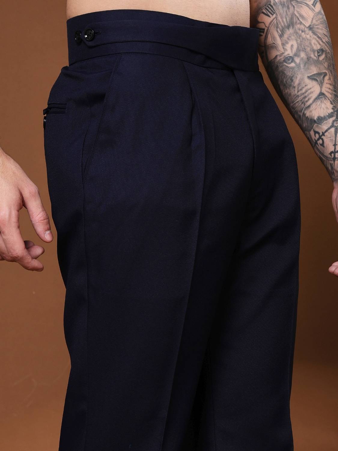 VIVA Flared Men Blue Trousers - Image 3