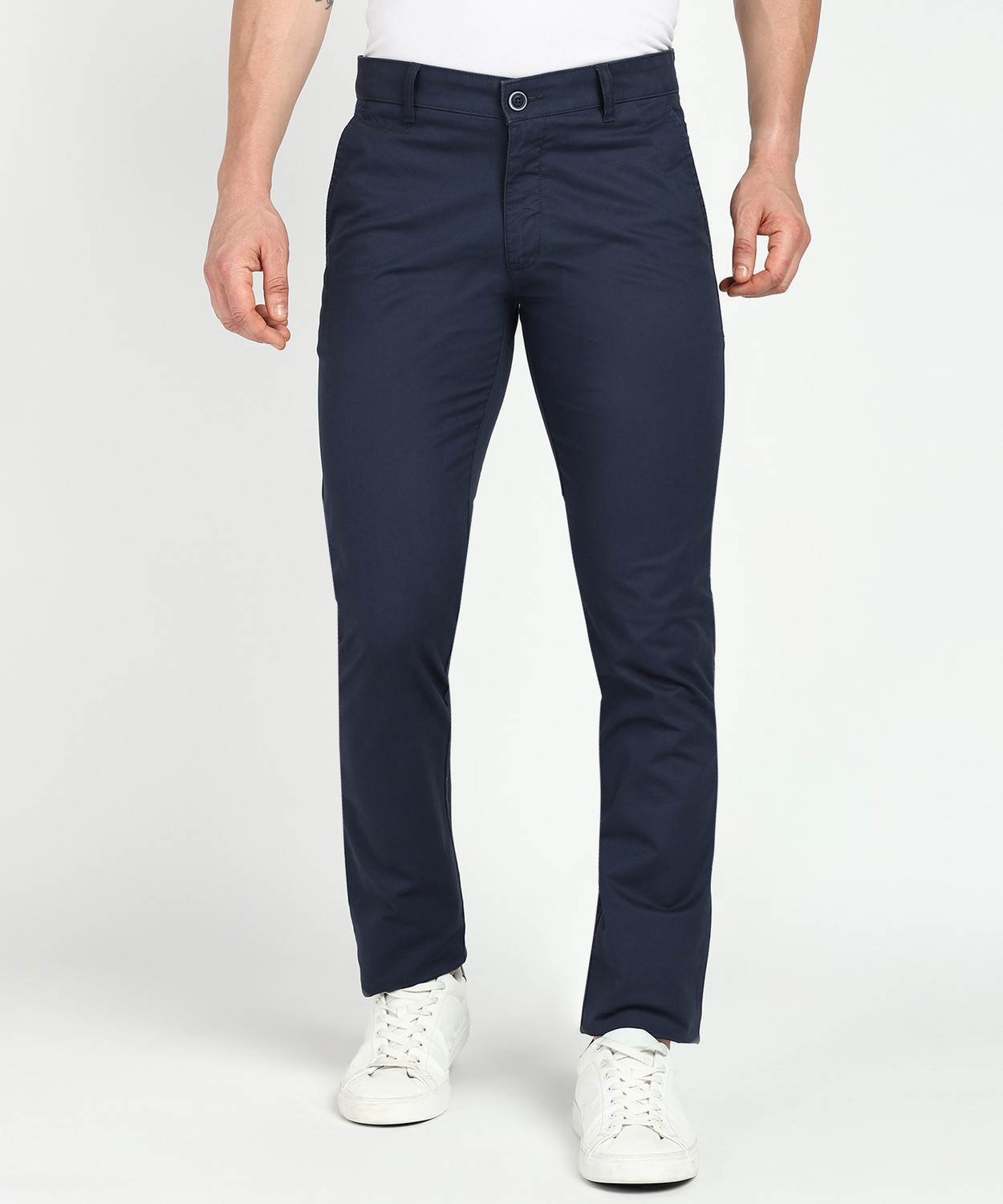 Image of PARX Tapered Men Dark Blue Trousers