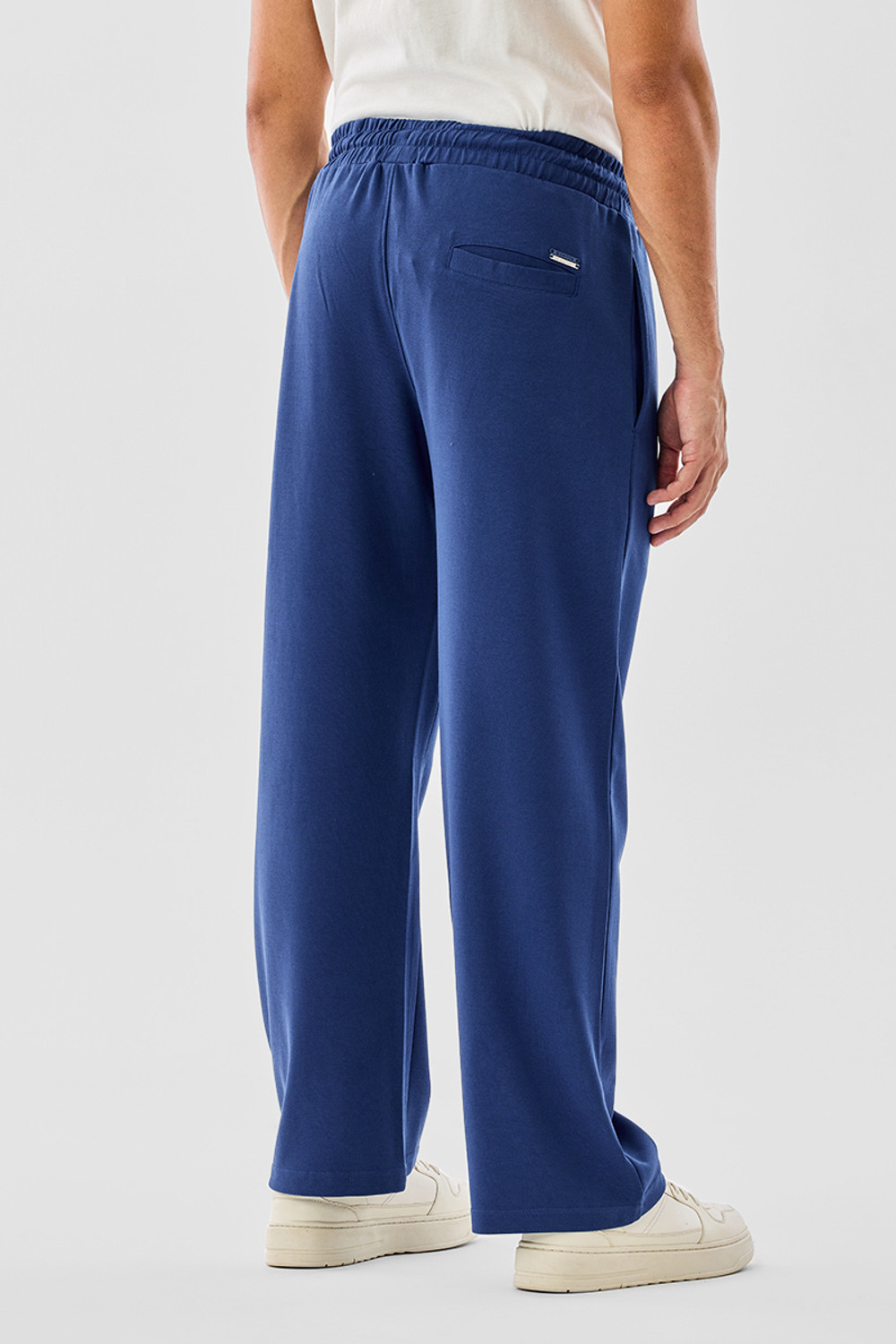 Image of Snitch Loose Fit Men Blue Trousers