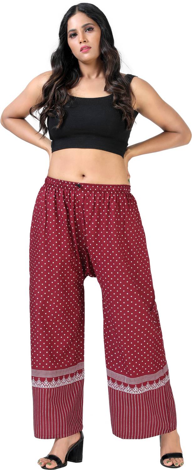 4K FASHION Relaxed Women Maroon Trousers