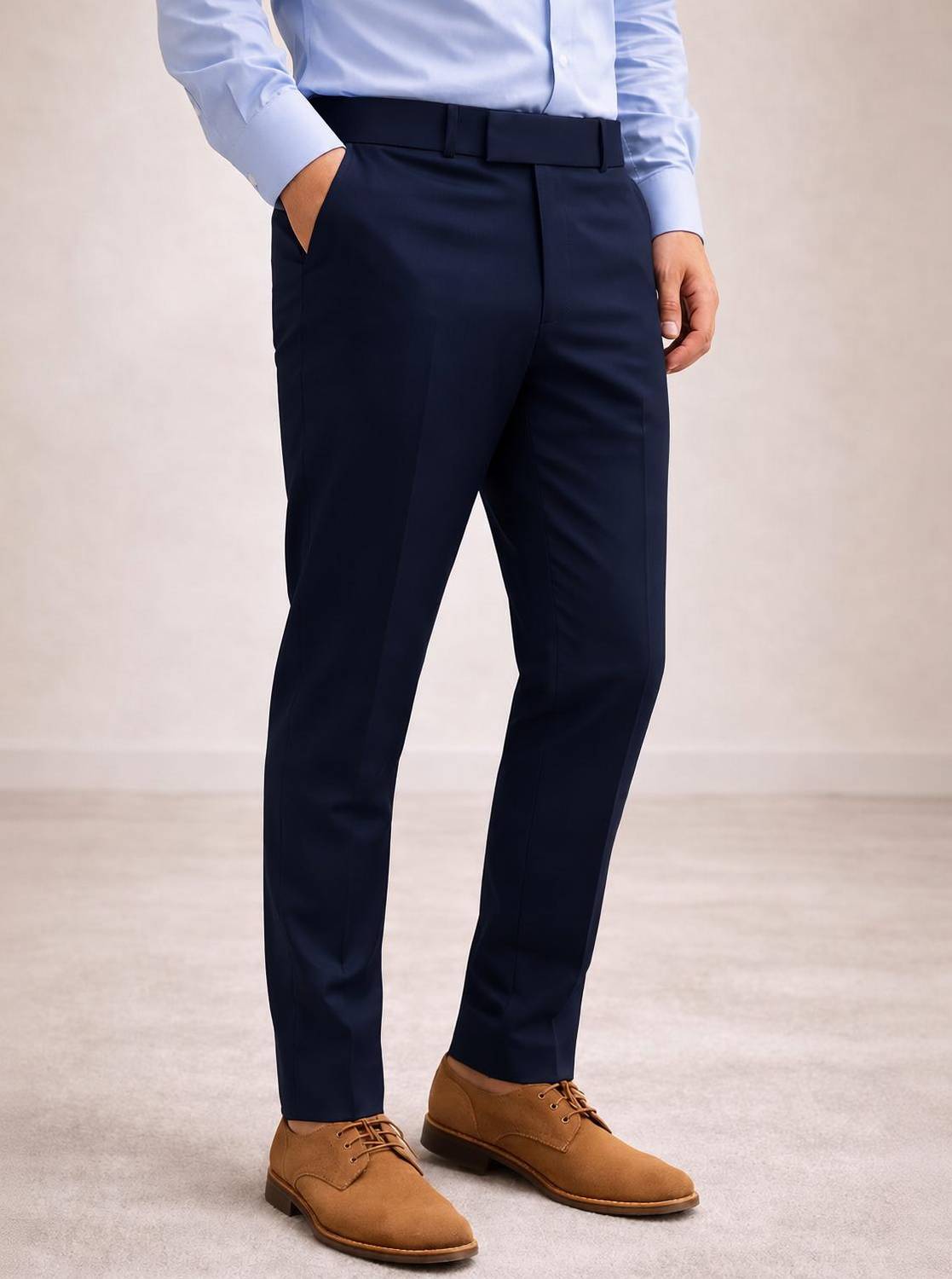 AKAZ Regular Fit Men Blue Trousers