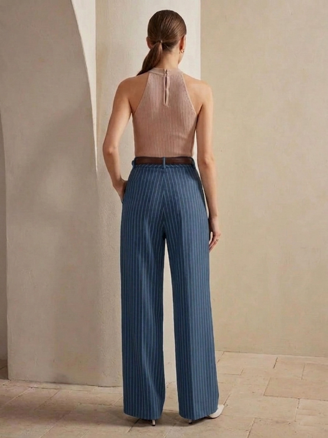Image of KOTTY Relaxed Women Blue Trousers