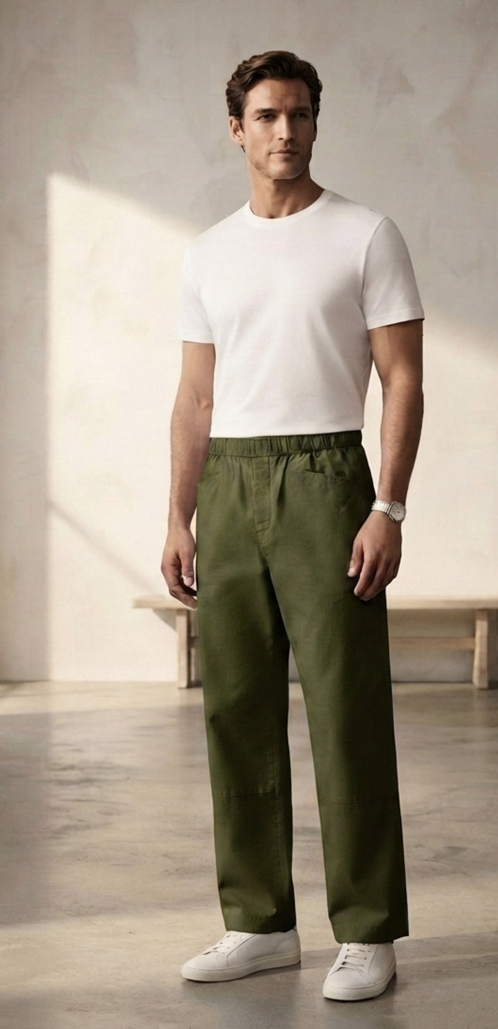 Image of FABRIZER Regular Fit Men Black Trousers