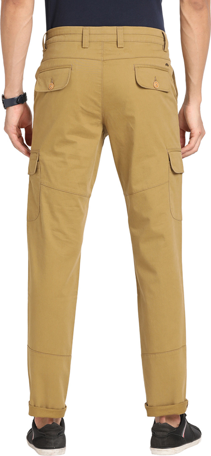 Image of TURTLE Slim Fit Men Brown Trousers