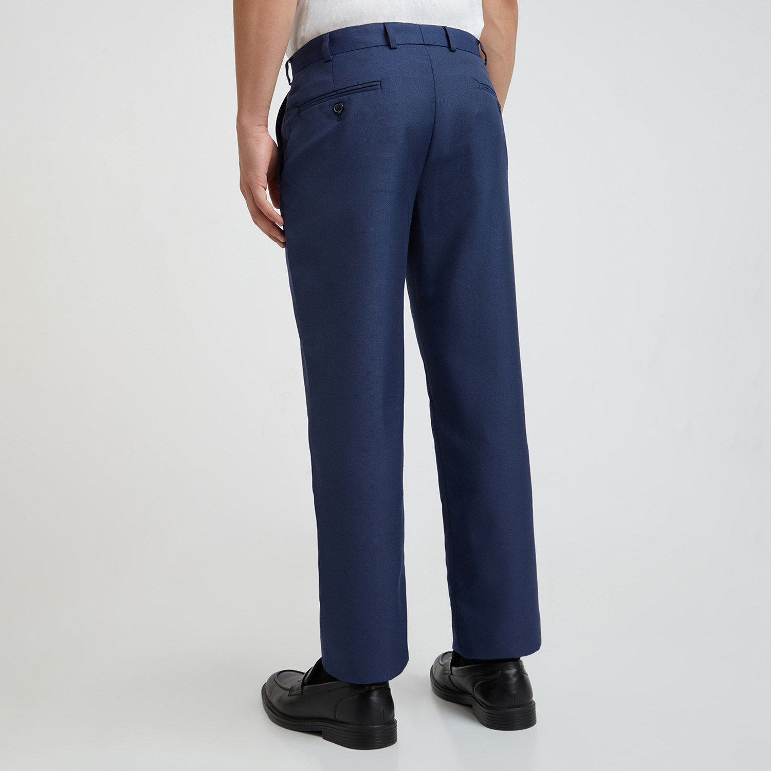 Image of PARK AVENUE Regular Fit Men Blue Trousers