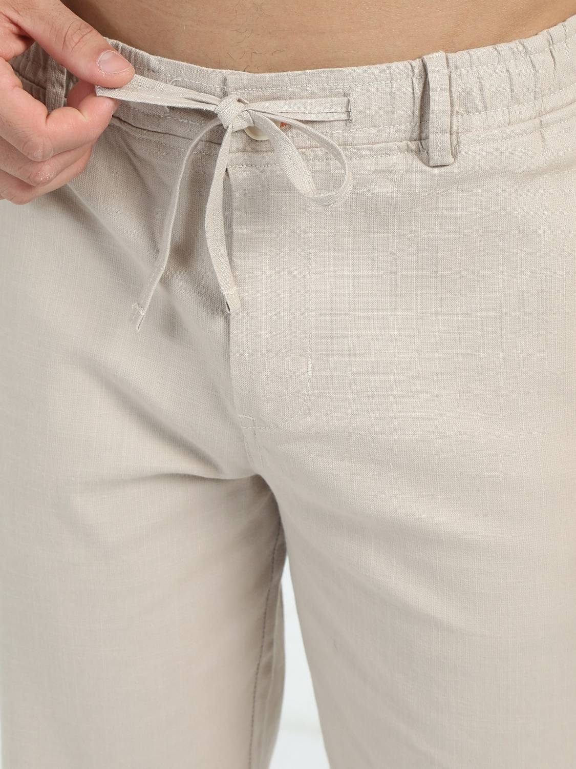 Bellaciao Men Cream Trousers - Image 3