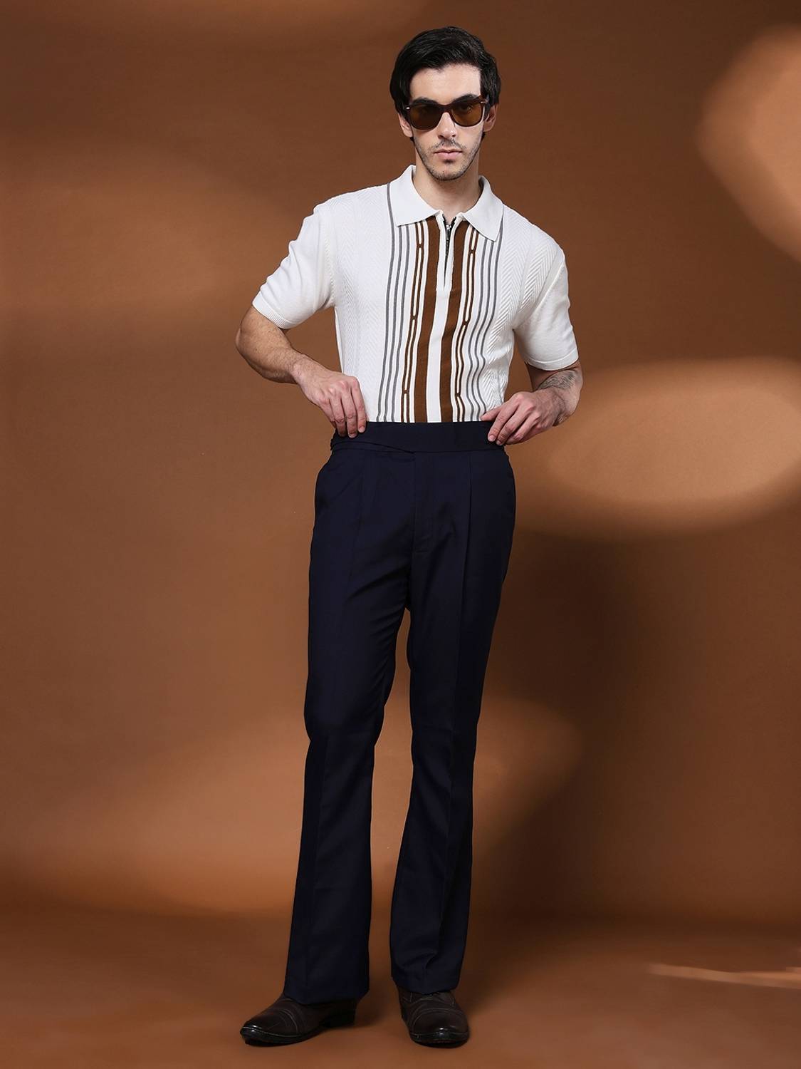 VIVA Flared Men Blue Trousers - Image 5