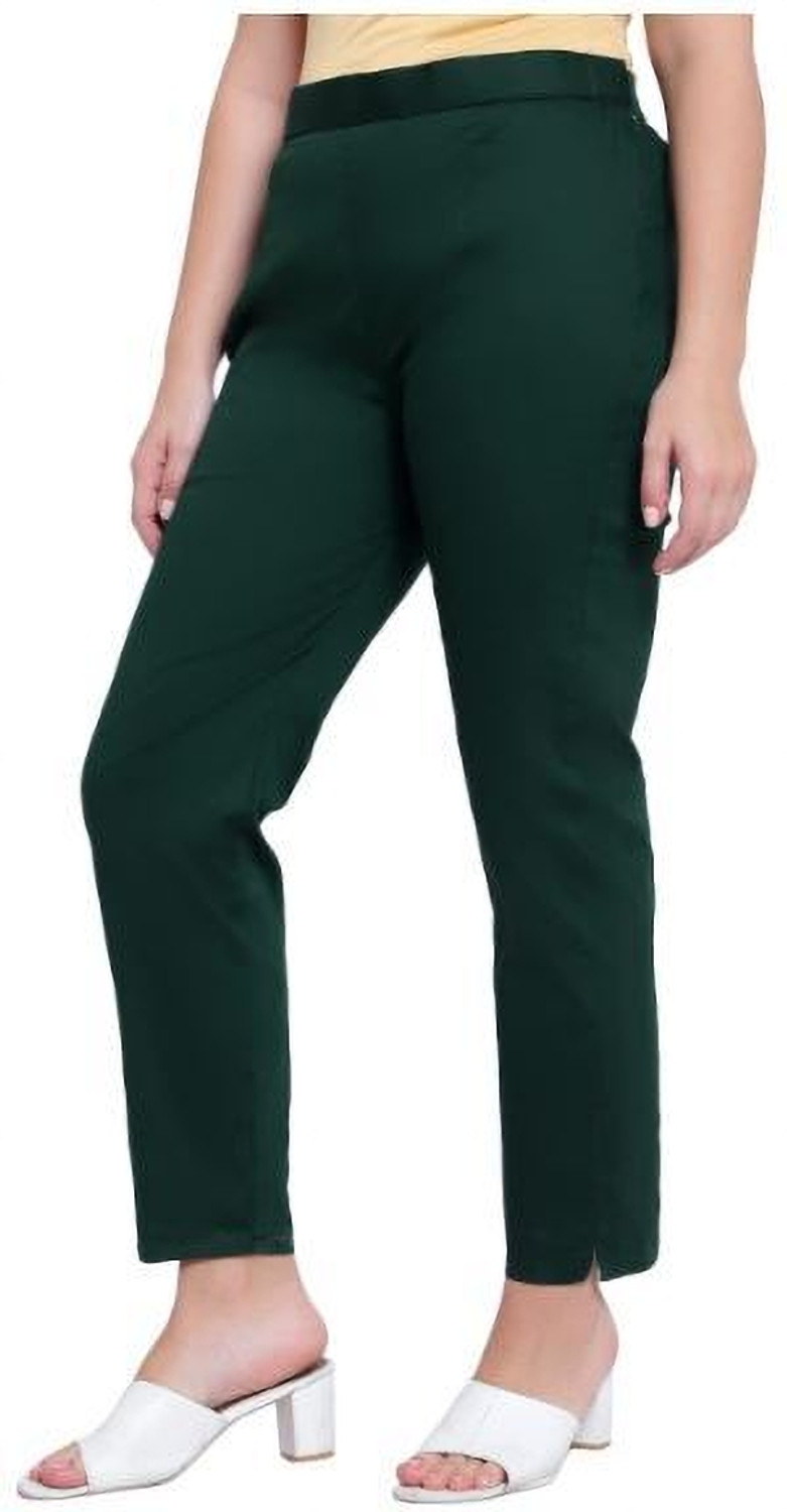 Image of AP RETAIL Regular Fit Women Dark Green Trousers