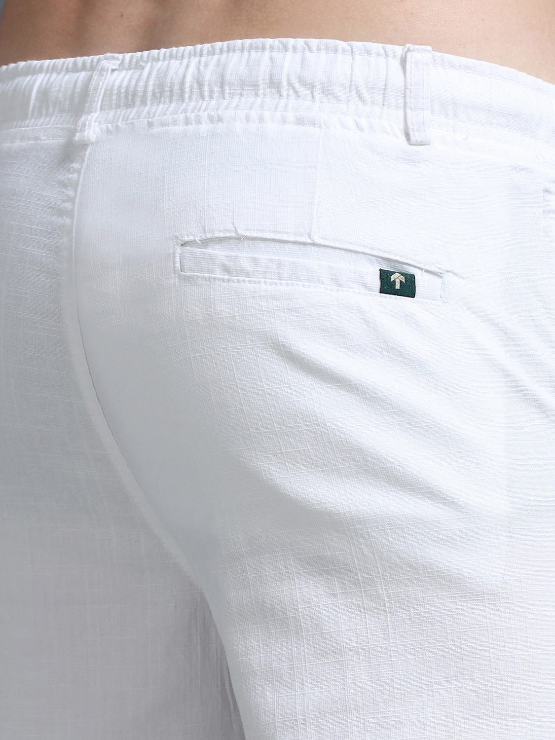 Image of Trumode Relaxed Men White Trousers