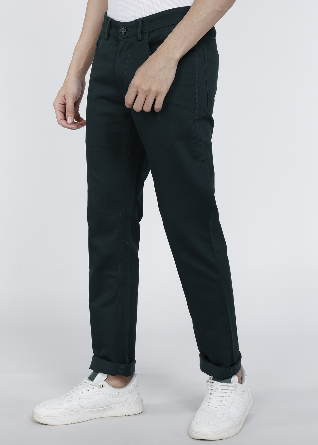 Image of PETER ENGLAND Slim Fit Men Multicolor Trousers