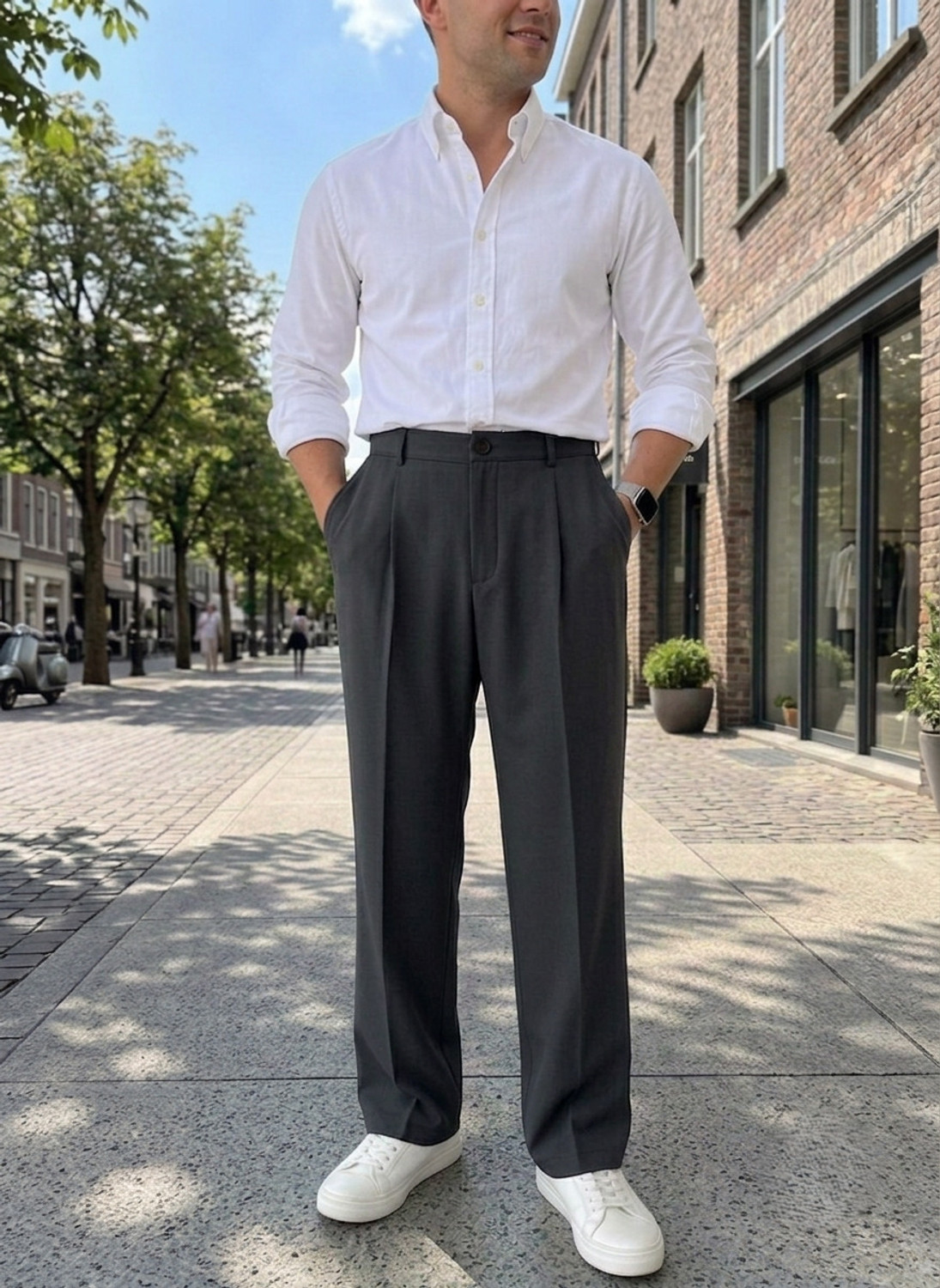 Image of INDICLUB Relaxed Men Black Trousers