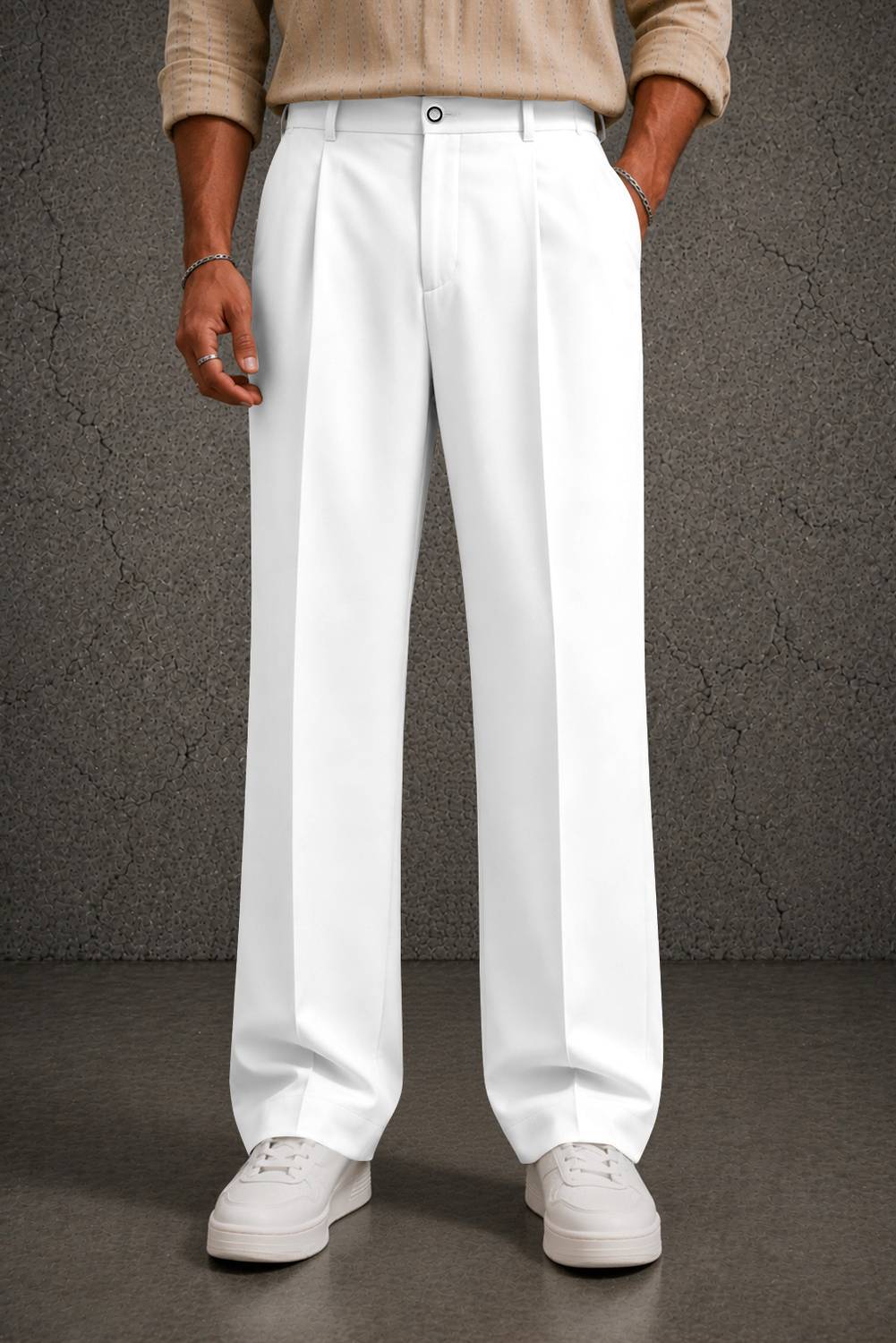 FTX Loose Fit Men White Trousers - Image 5