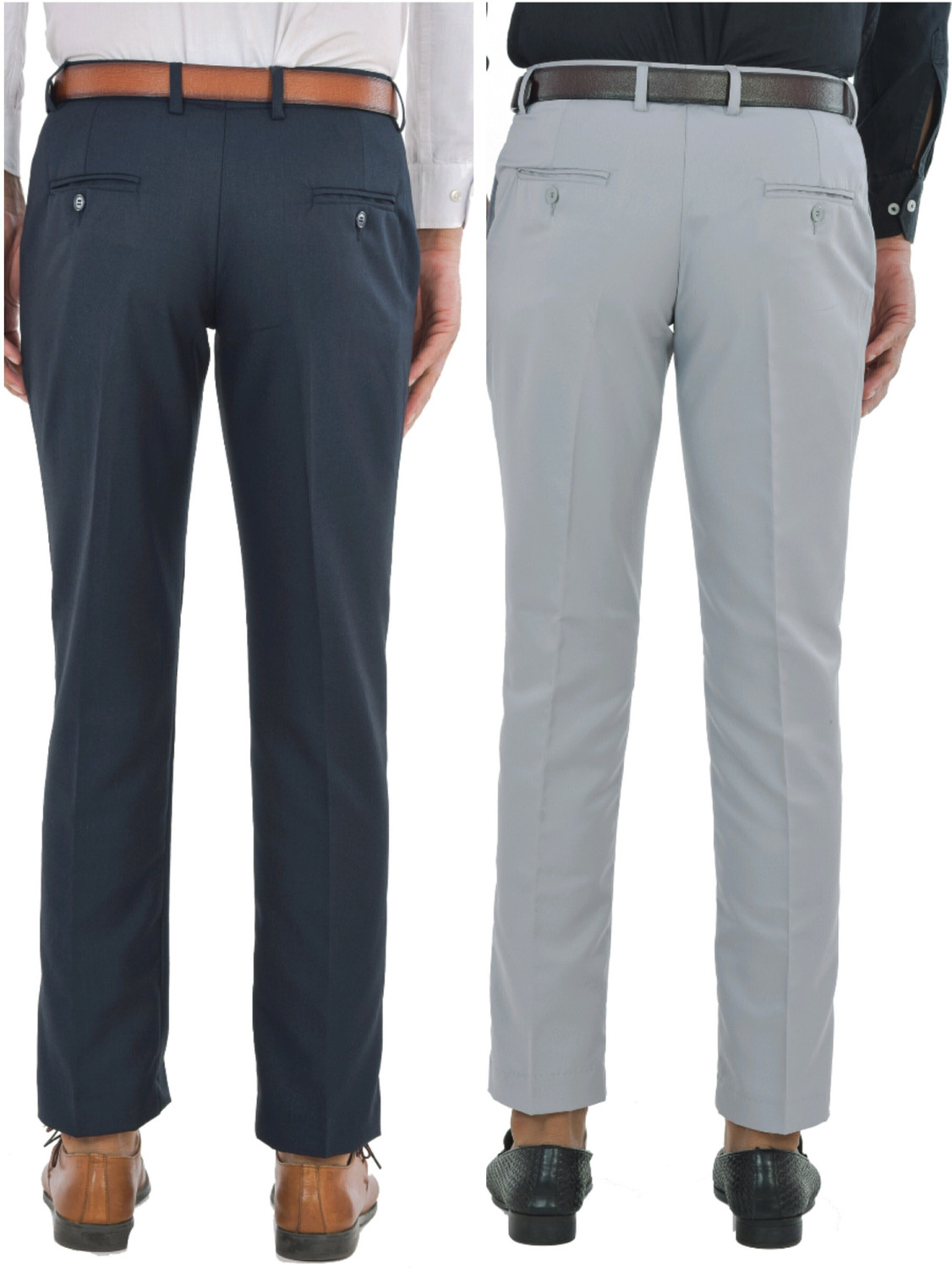 Image of Macberrys Regular Fit Men Multicolor Trousers