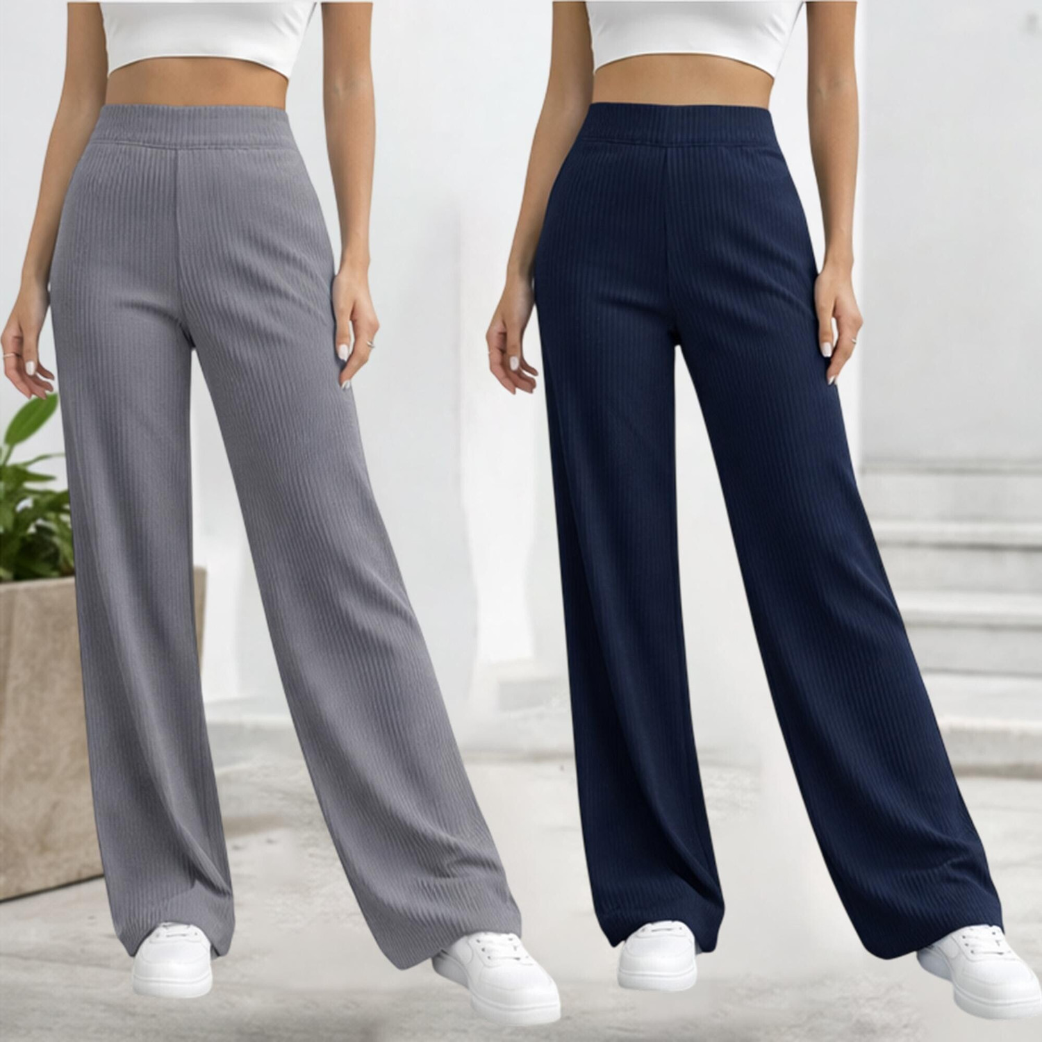 Image of METRONAUT Relaxed Women Multicolor Trousers