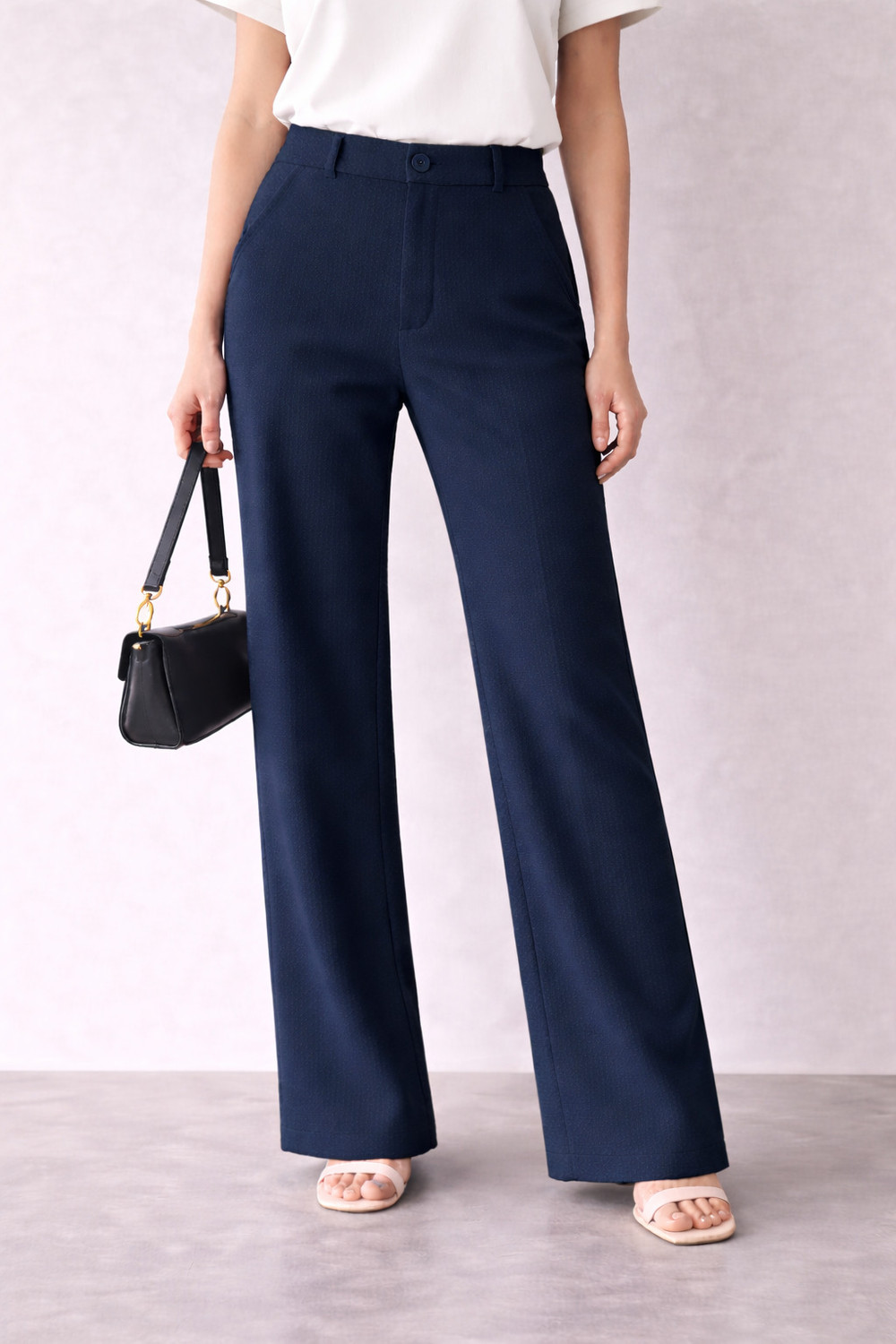 SEEWELL.in Straight Fit Women Dark Blue Trousers