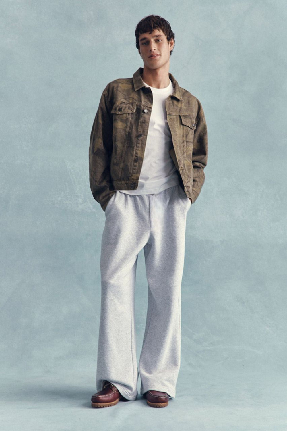 Image of TRUFFLEGUM Loose Fit Men Grey Trousers