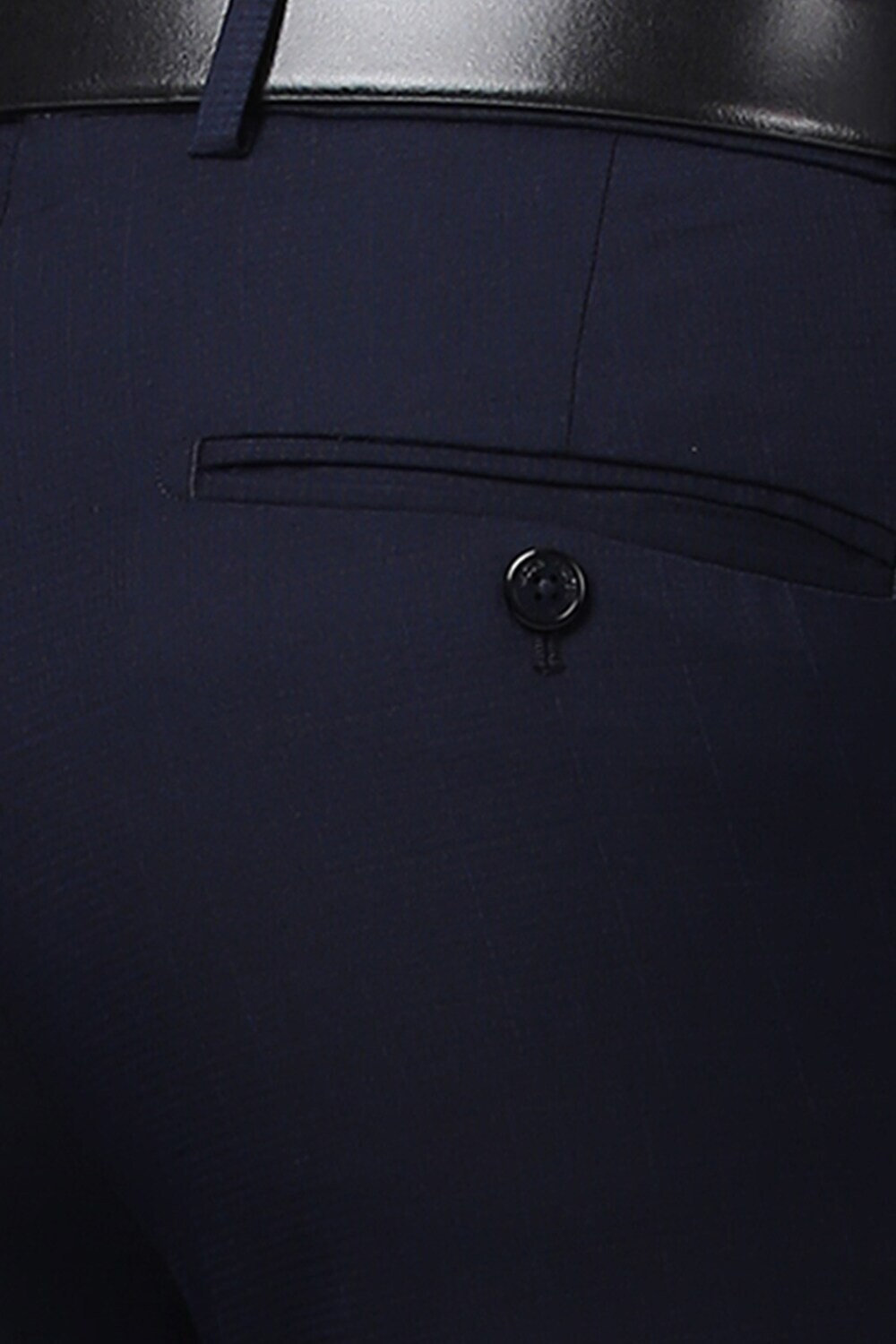 Image of PETER ENGLAND Slim Fit Men Blue Trousers