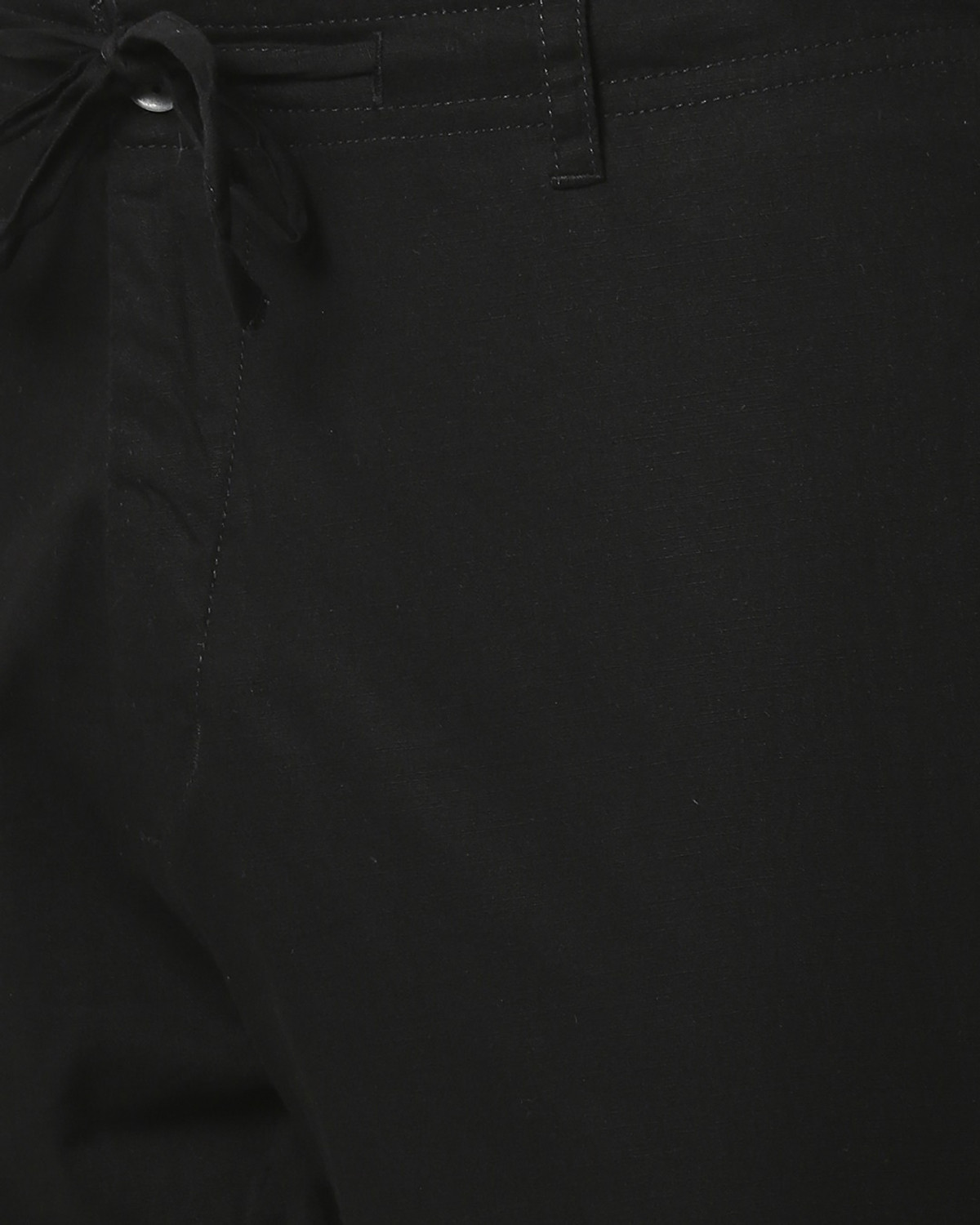 Image of BEWAKOOF Regular Fit Men Black Trousers