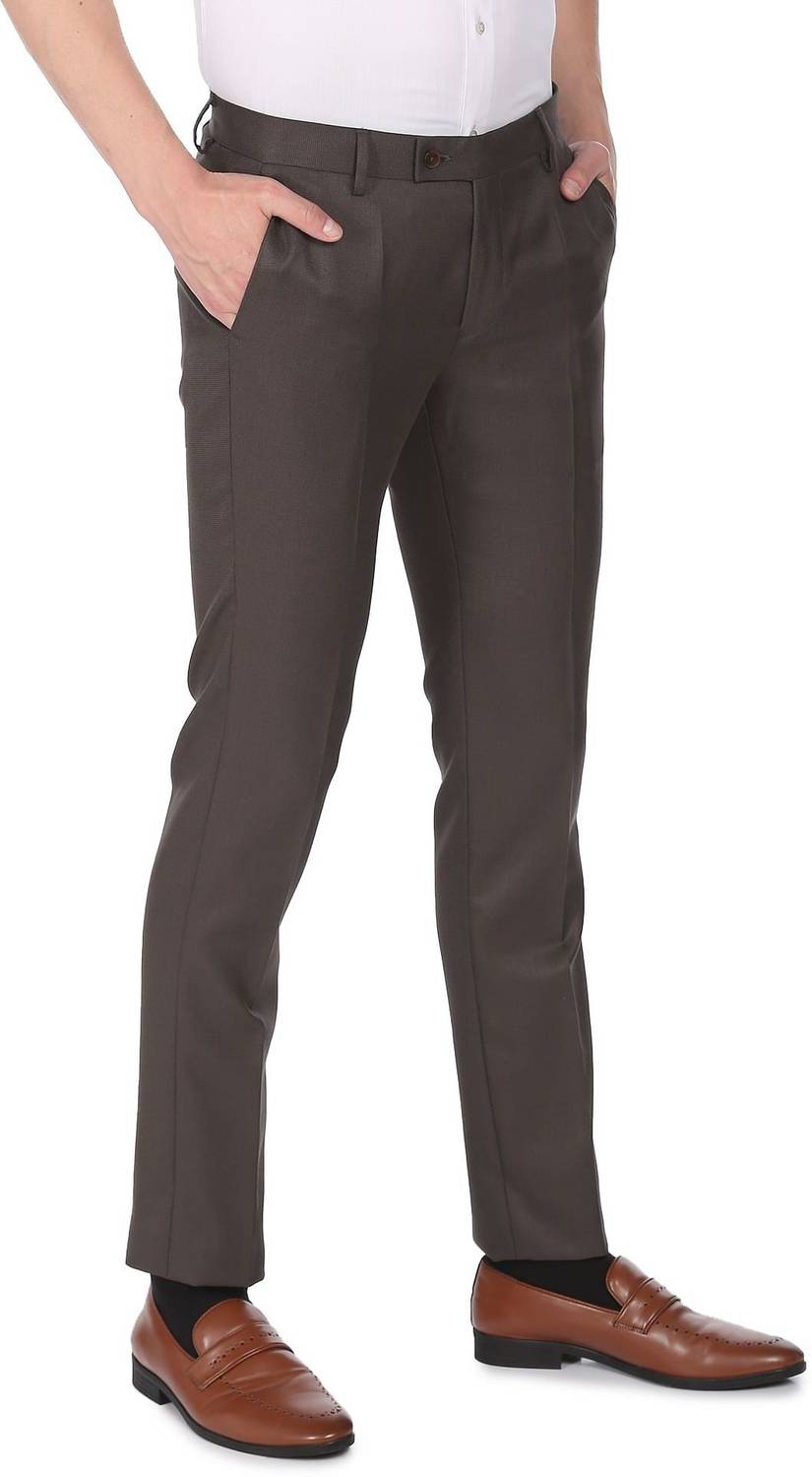 ARROW Regular Fit Men Blue Trousers