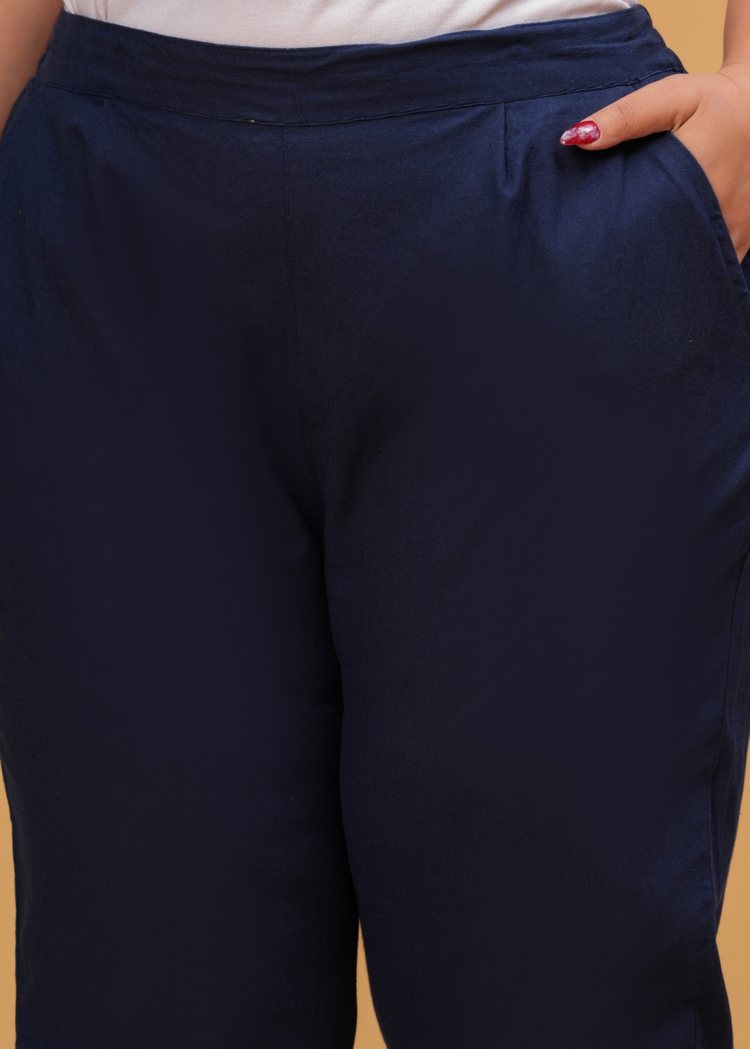 Image of Dexus Regular Fit Women Blue Trousers