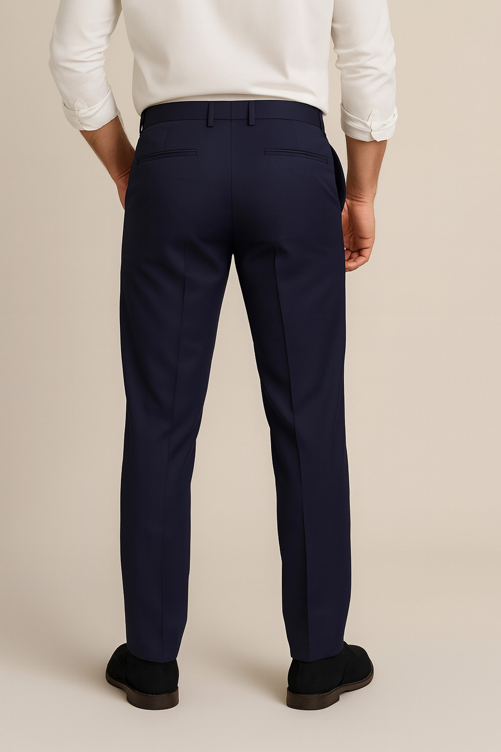Image of METRONAUT Regular Fit Men Blue Trousers